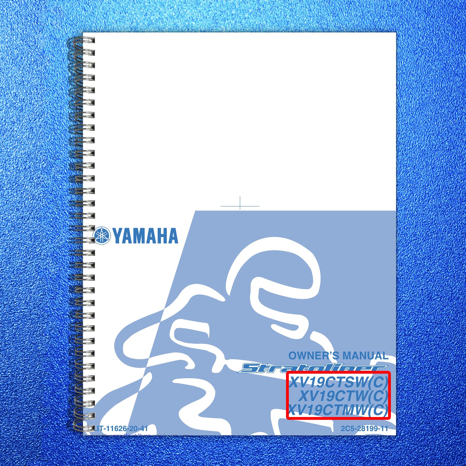YAMAHA XV19CTSW XV19CTW XV19CTMW Owners Manual – STEEL WIRE BOUND – TOUGH COVERS