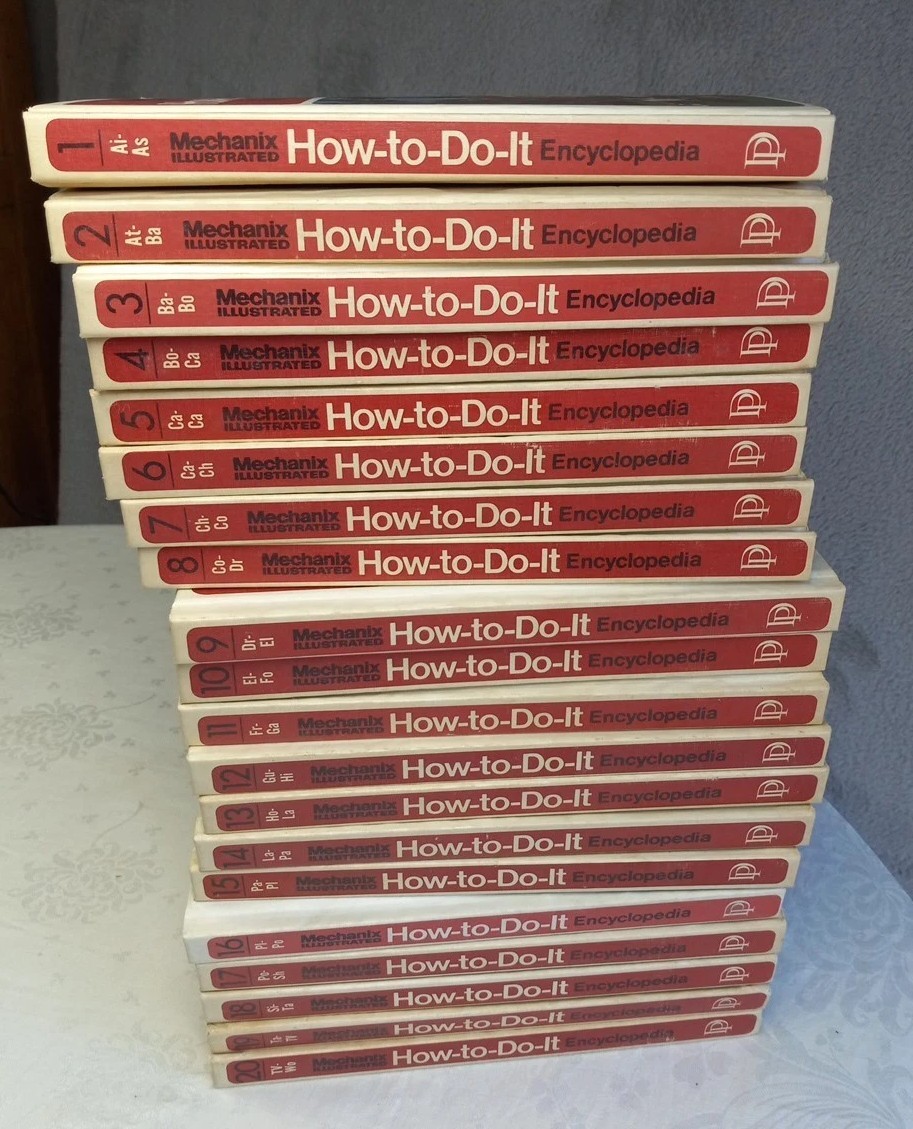 Mechanix Illustrated How-to-do-it Encyclopedia 20 Volumes Complete Set Vtg 1973