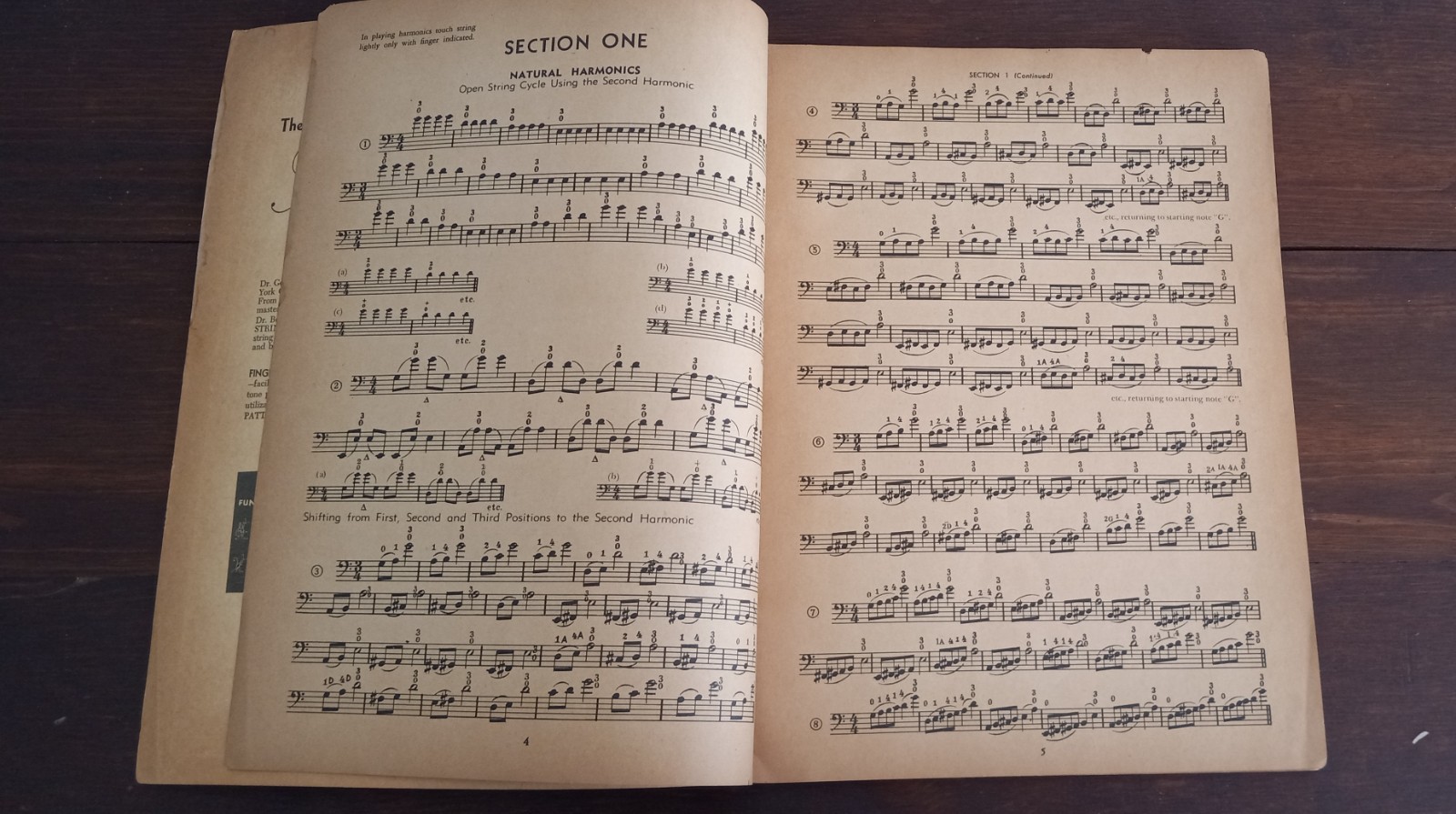 Vint 1953 Bornoff’s PATTERNS in POSITION BASS To Follow Finger Patterns 62 Pages