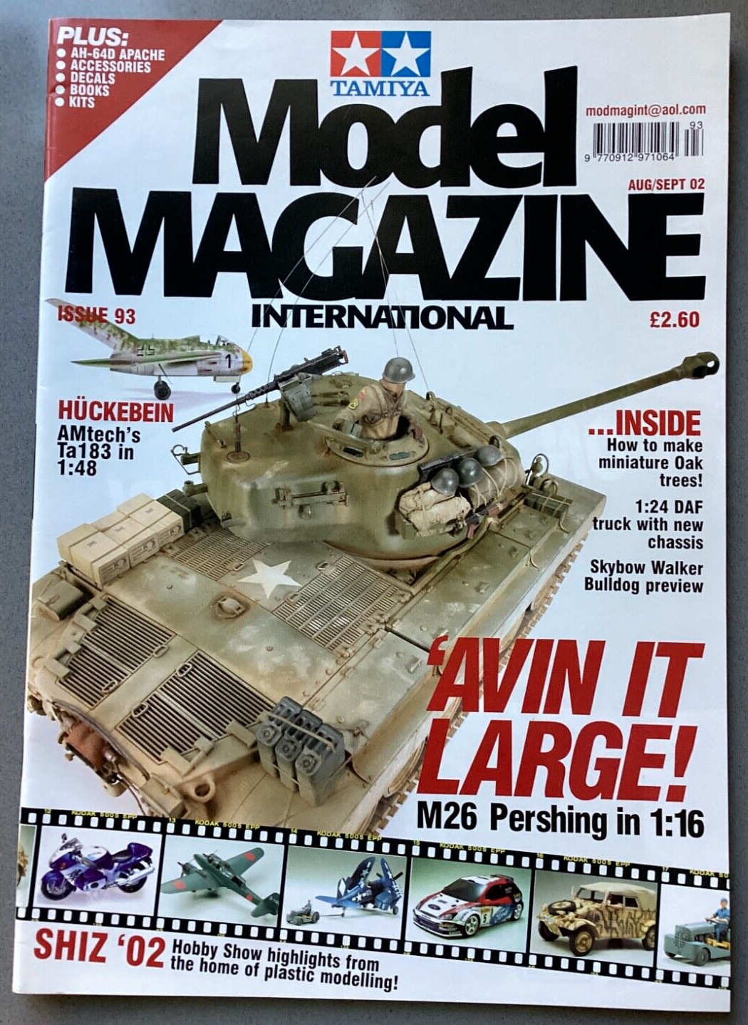 Tamiya Model International 1:16 M26 Pershing Kit Issue 93 August September 2002