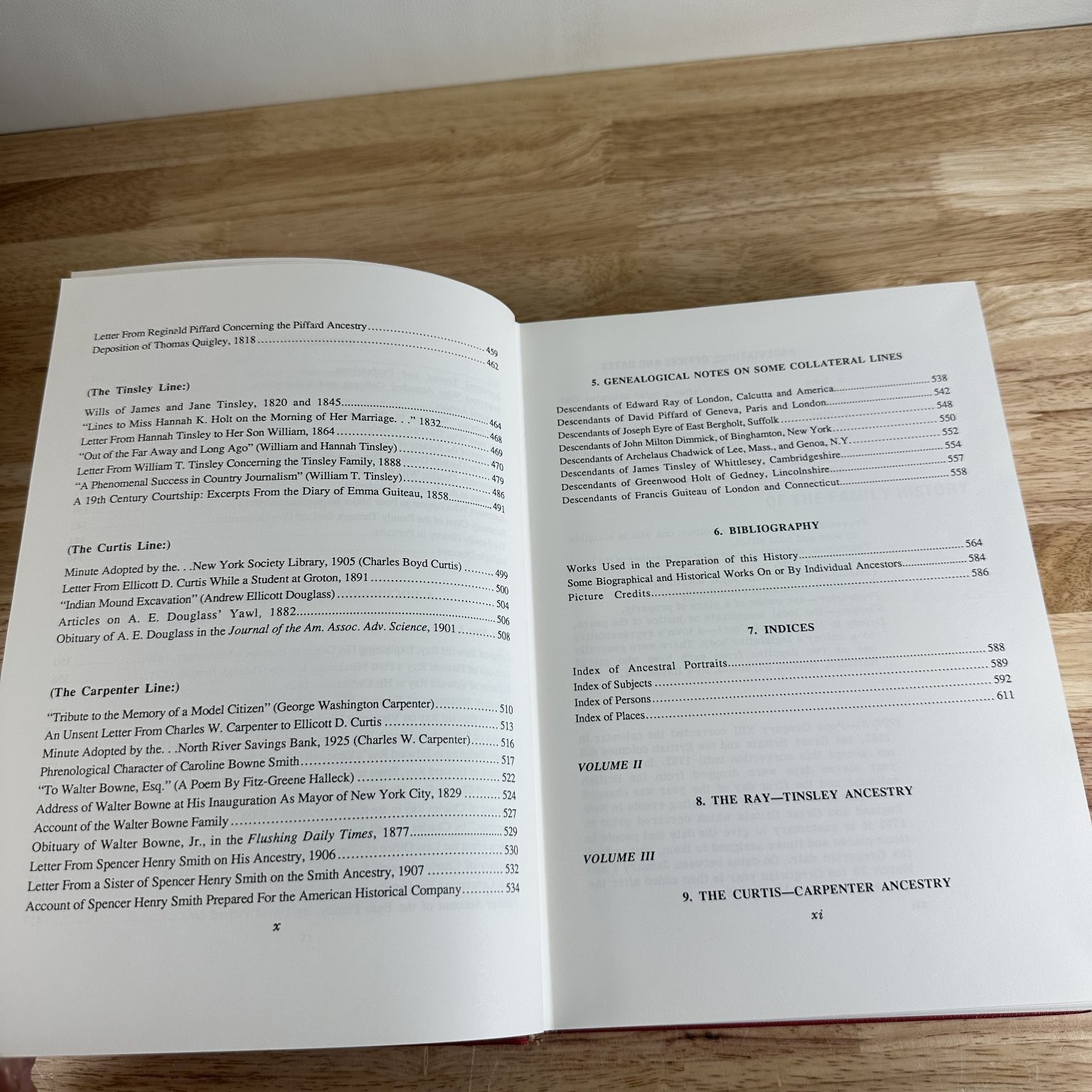 Ray-Curtis Family History Vol 1 Peter Ray 1991 Genealogy Privately Printed