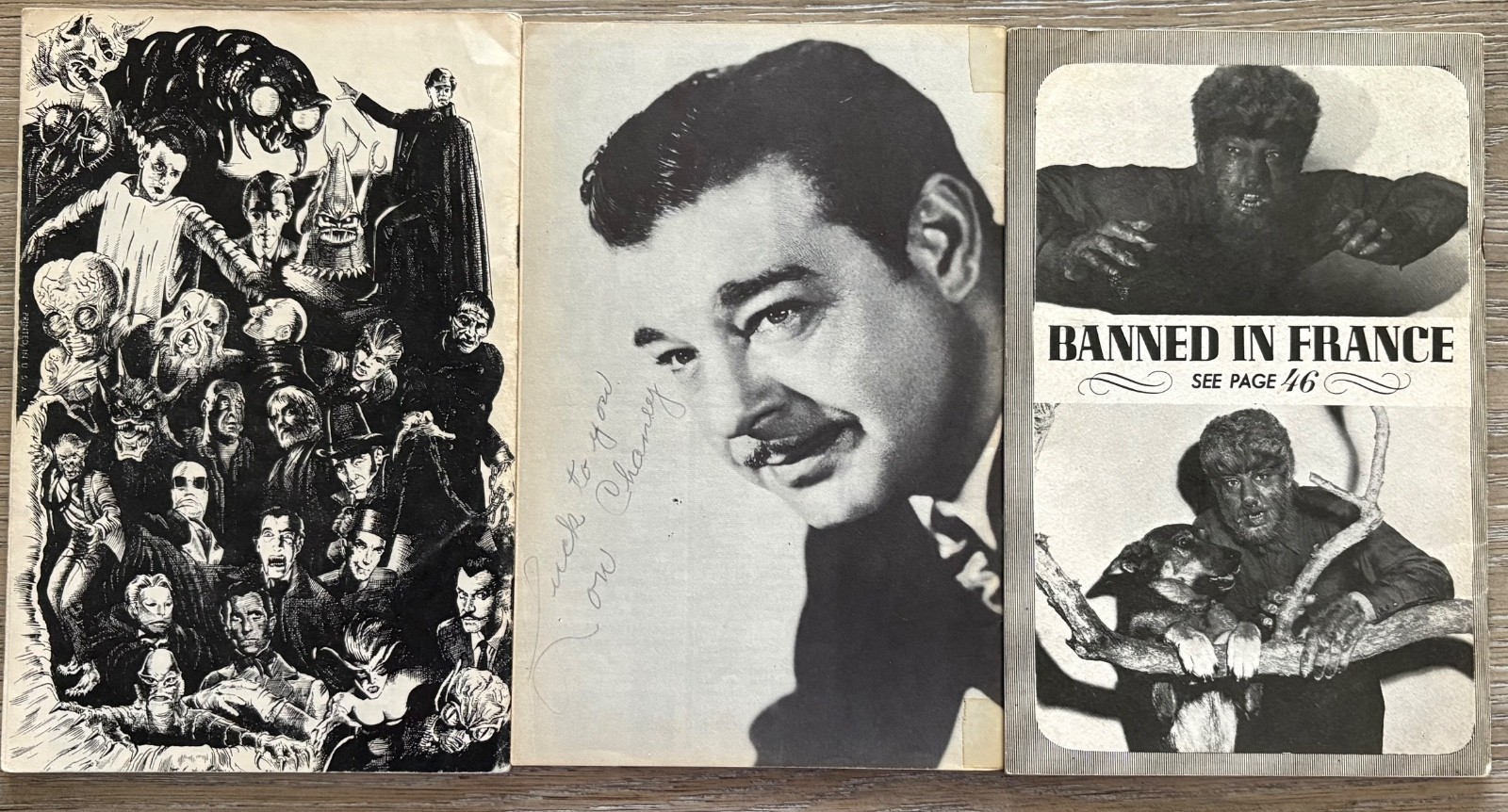 HORRORS OF THE SCREEN #1 – #2 – #3 Complete Set from 1960’s FANZINE w/ BONUS