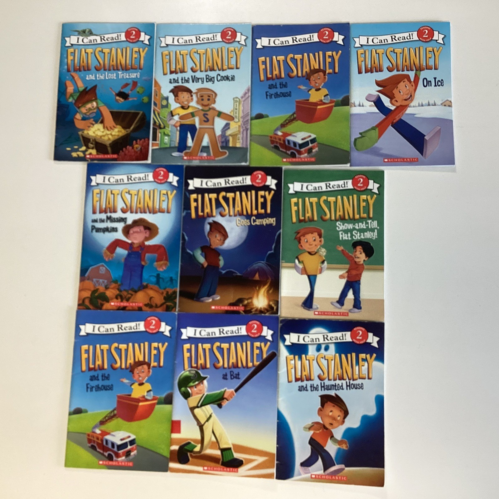 Flat Stanley I Can Read Level 2 Readers 1st 2nd 3rd Grade 10 Book Lot