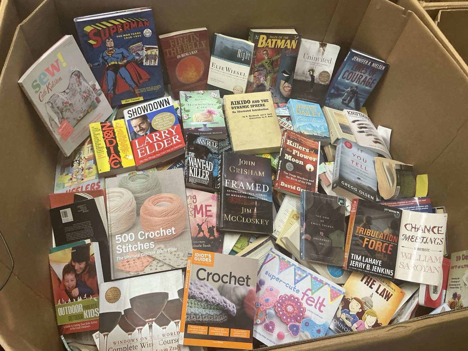 10 Pound Book Lot: Choose Your Genre-Fiction Nonfiction Kids Self-Help History