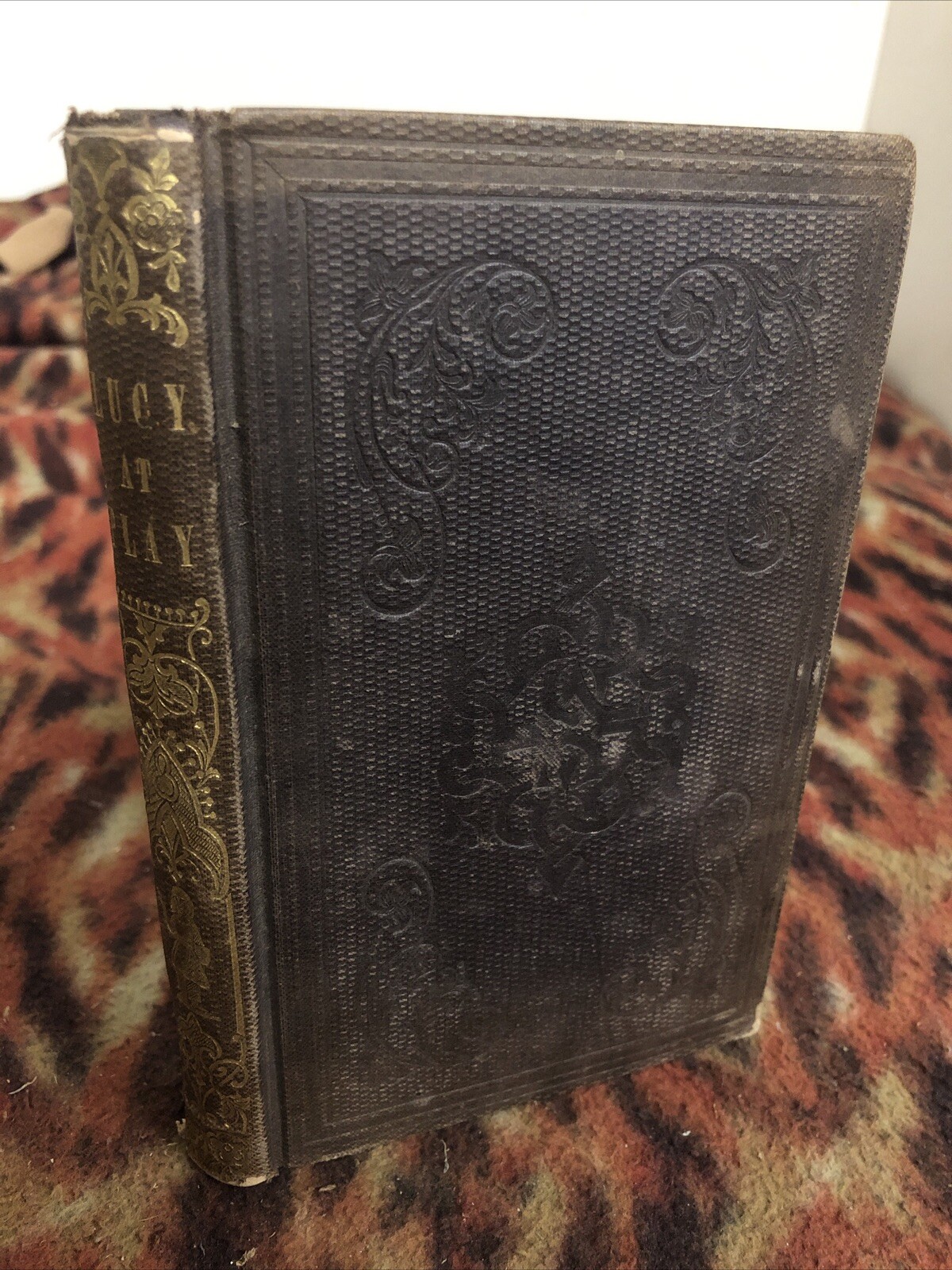 Lucy At Play Jacob Abott 1848 Hardcover Illustrated VG
