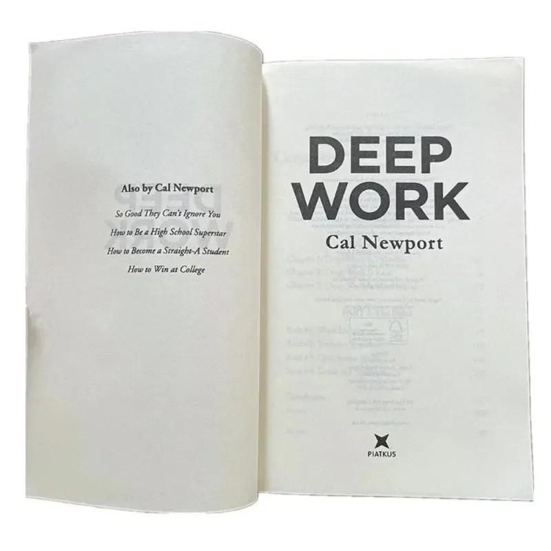 Deep Work Rules for Focused Success in a Distracted By Cal Newport