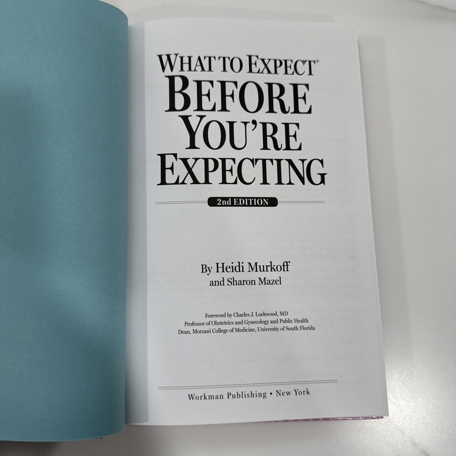 What to Expect Before You’re Expecting 2nd Edition Heidi Murkoff 2017 Hardcover