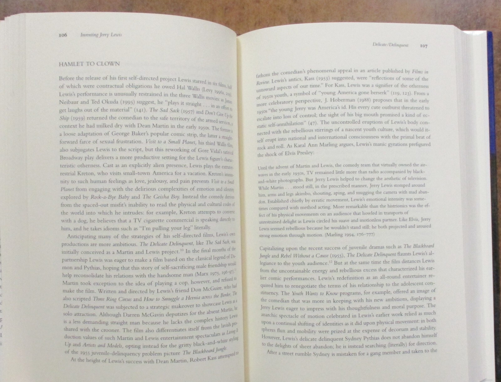“Inventing Jerry Lewis” Hardcover Book (2000) Frank Krutnik – First Edition