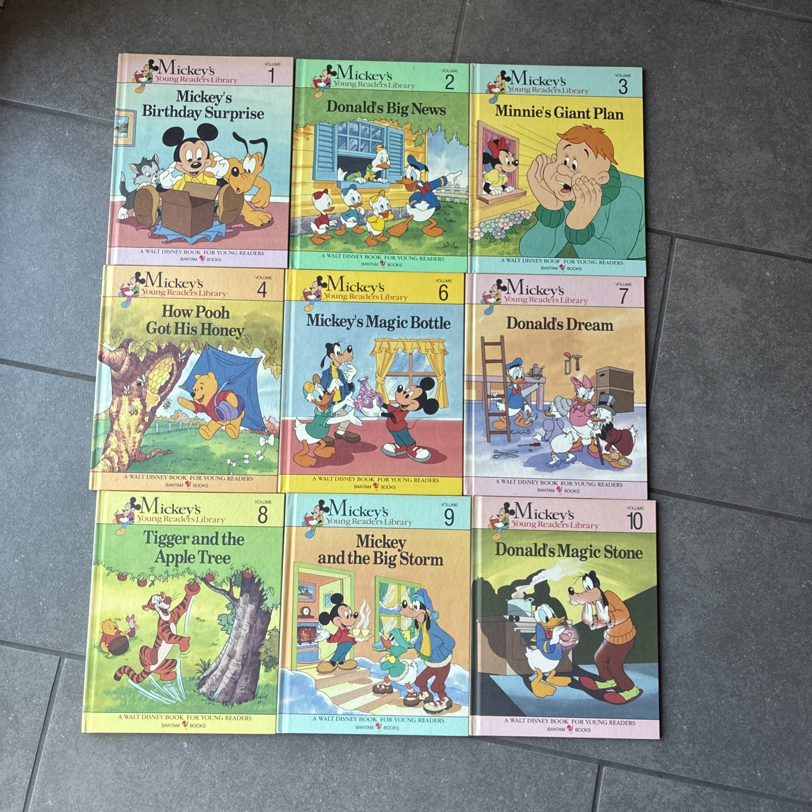 Disney Mickey’s Young Reader Library Hardcover Books , Vol 1-4 & Vol 6-10