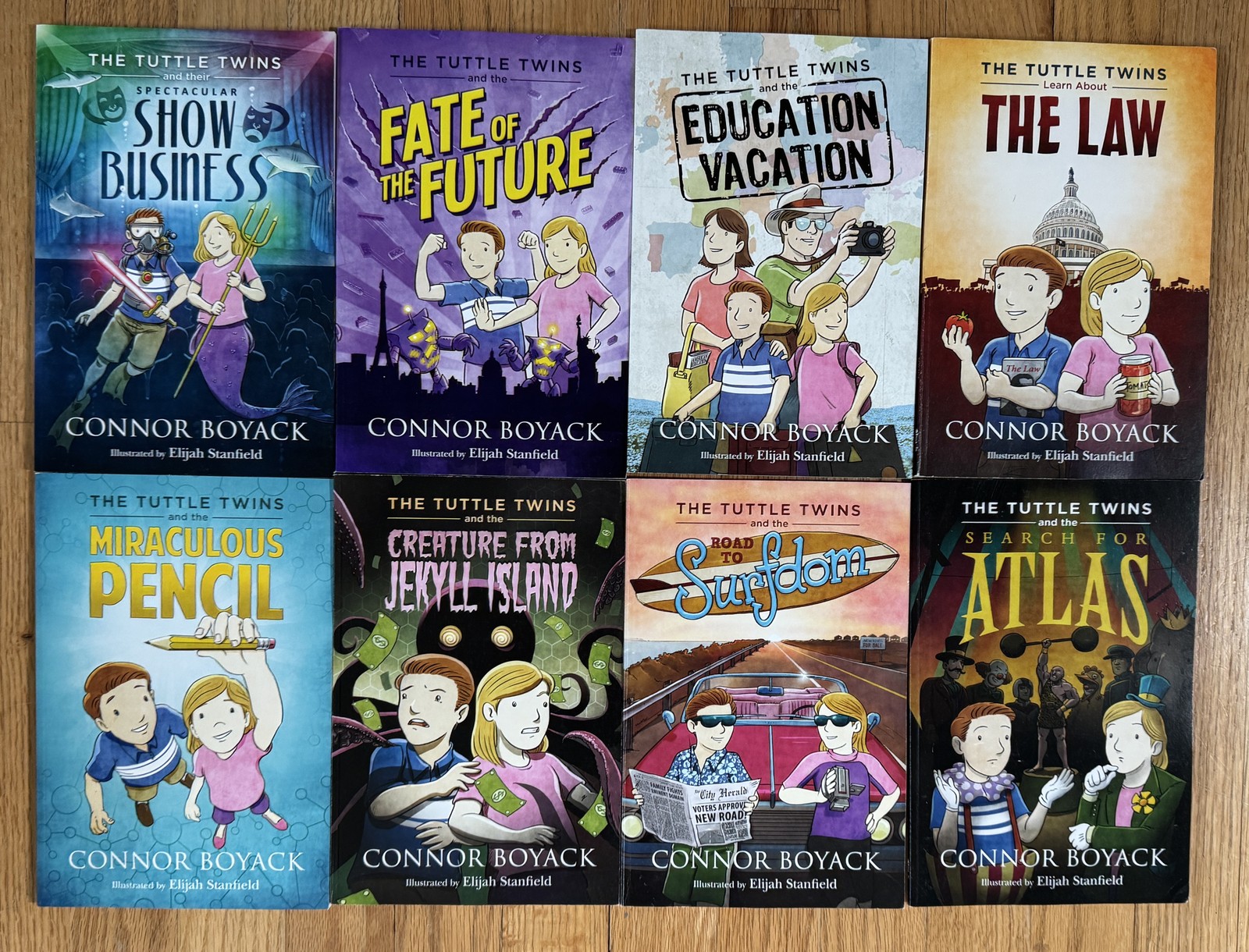 Lot 8 TUTTLE TWINS books by Connor Boyack Excellent