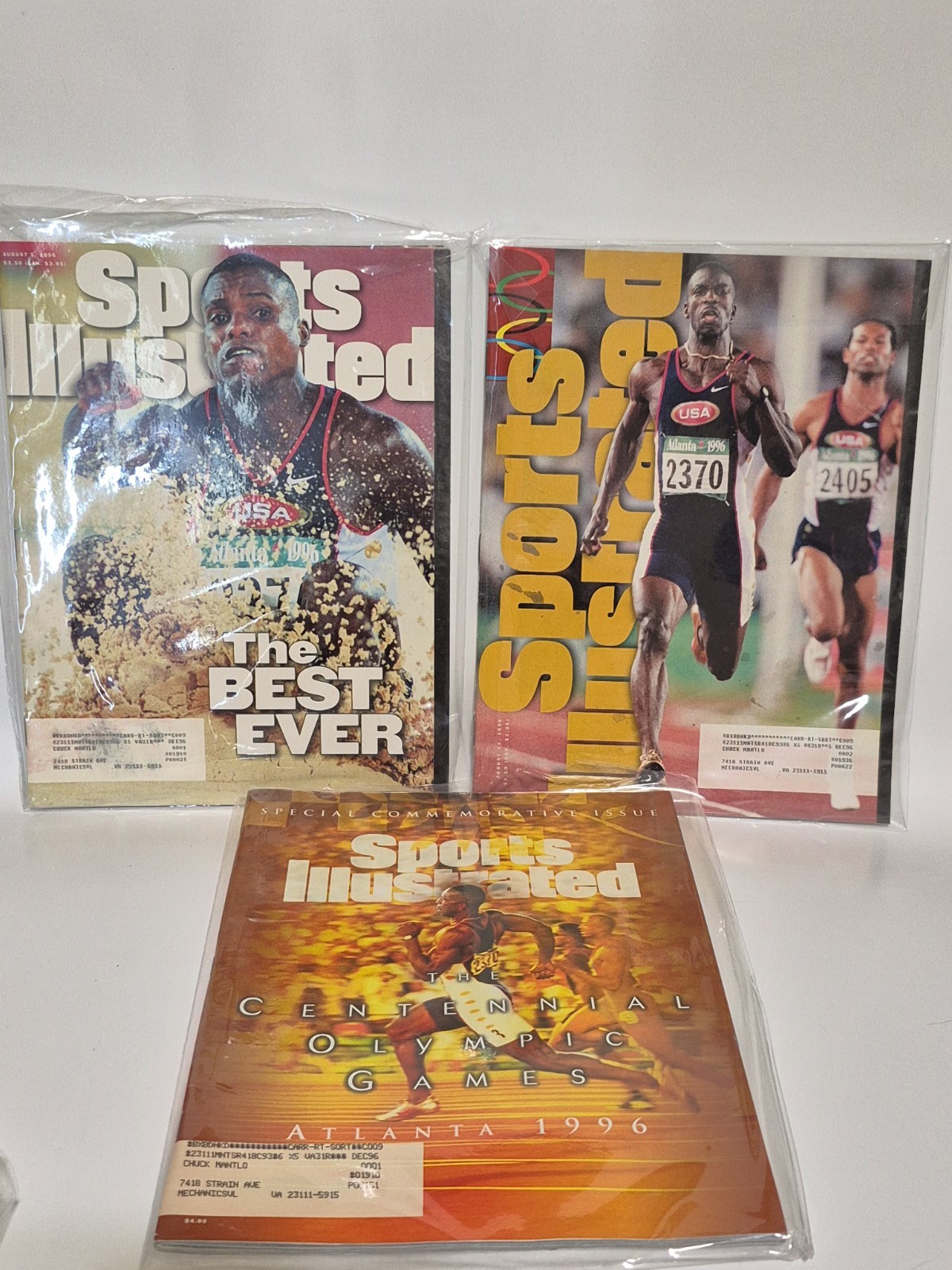 Sports Illustrated Magazine- 1996-Olympics-Atlanta 1996 Lot Of 3