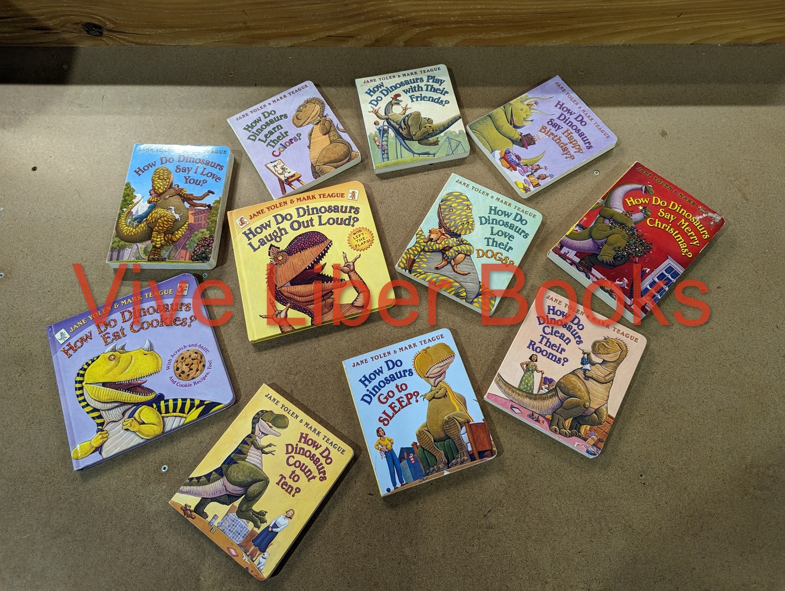 Lot of 5 How Do Dinosaurs Board Books Lot Random Children/Kids/Toddlers/Babies