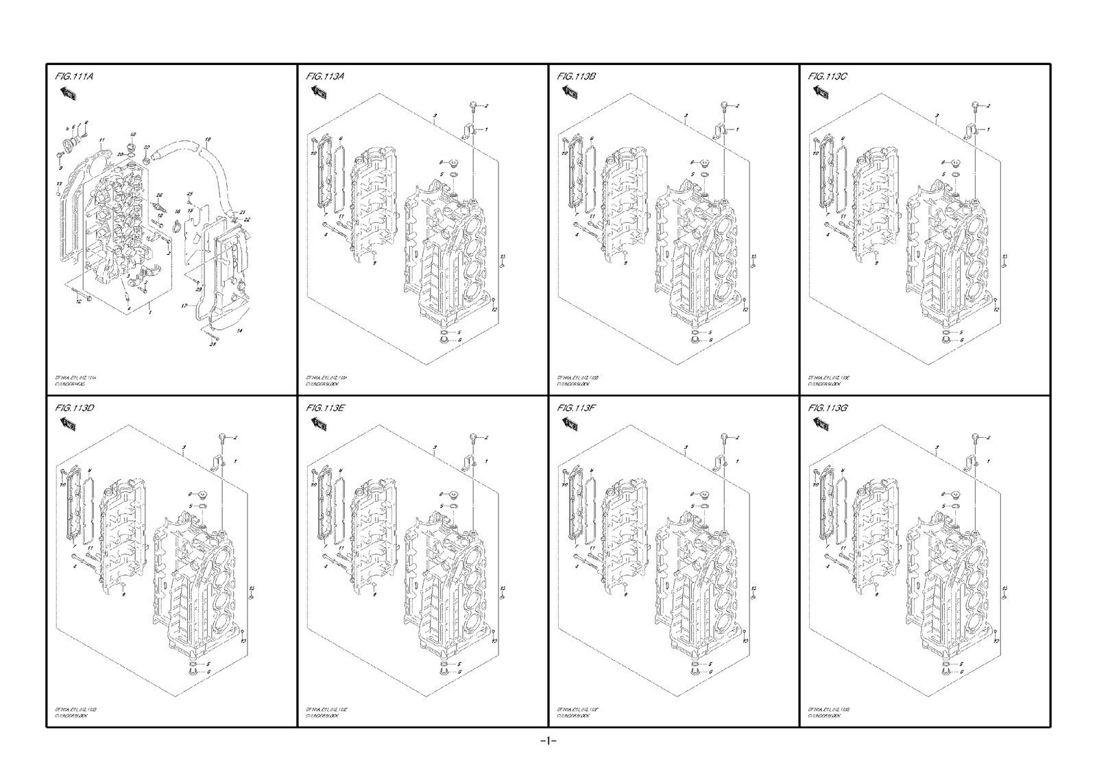 SUZUKI DF100A DF115A DF140A OUTBOARD PARTS CATALOGUE MANUAL – BOUND – COVERED
