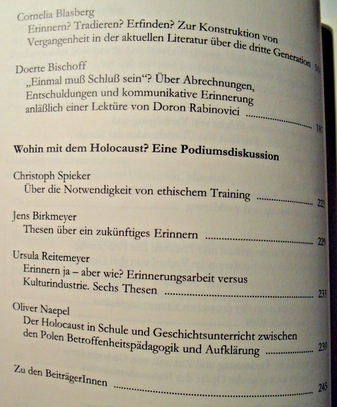 Erinnern des Holocaust? von Jens Birkmeyer, Aisthesis Verlag