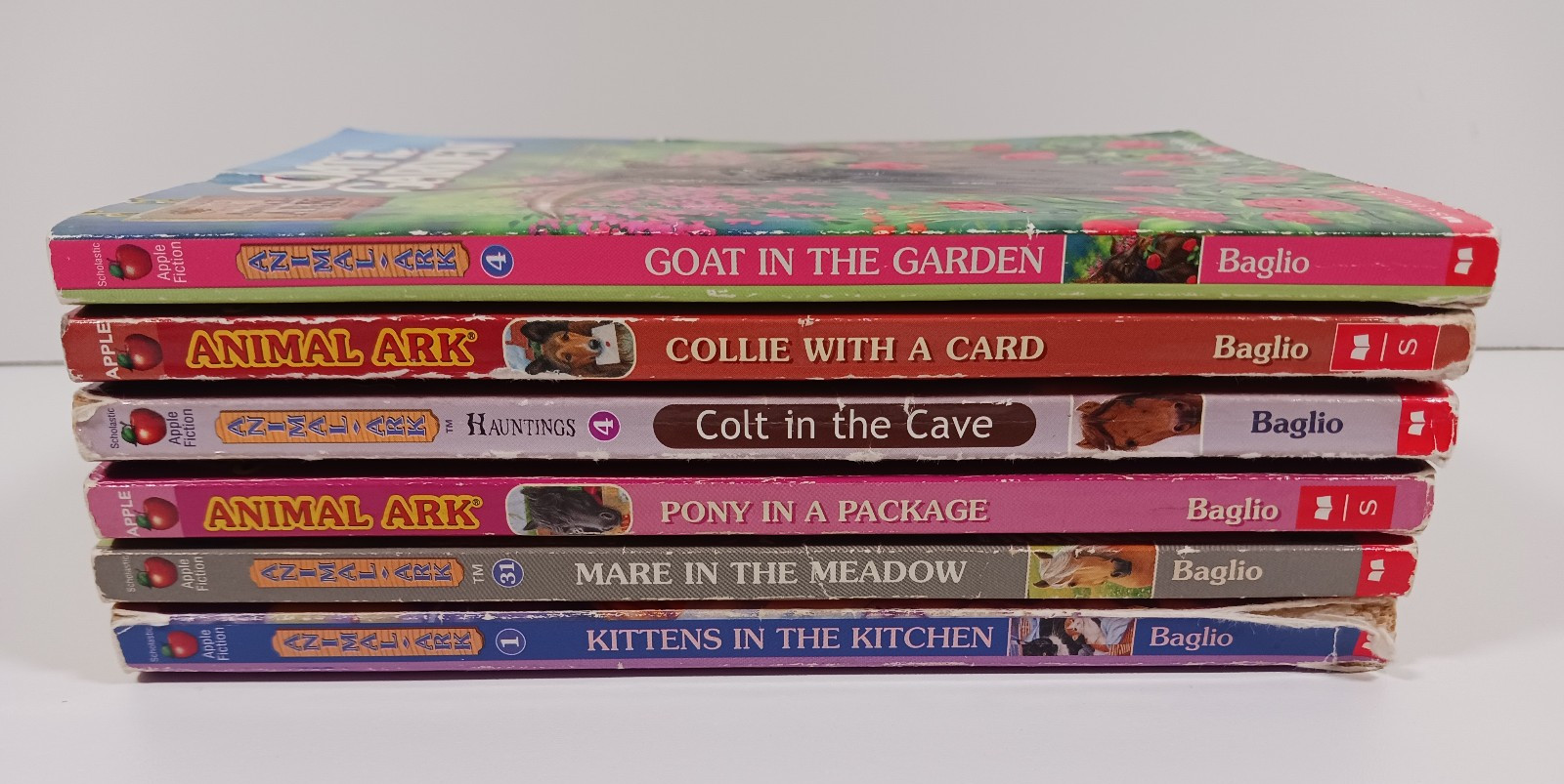 Lot of 6 Animal Ark Paperback Books Ben M Baglio Horses Dogs Cats Goats