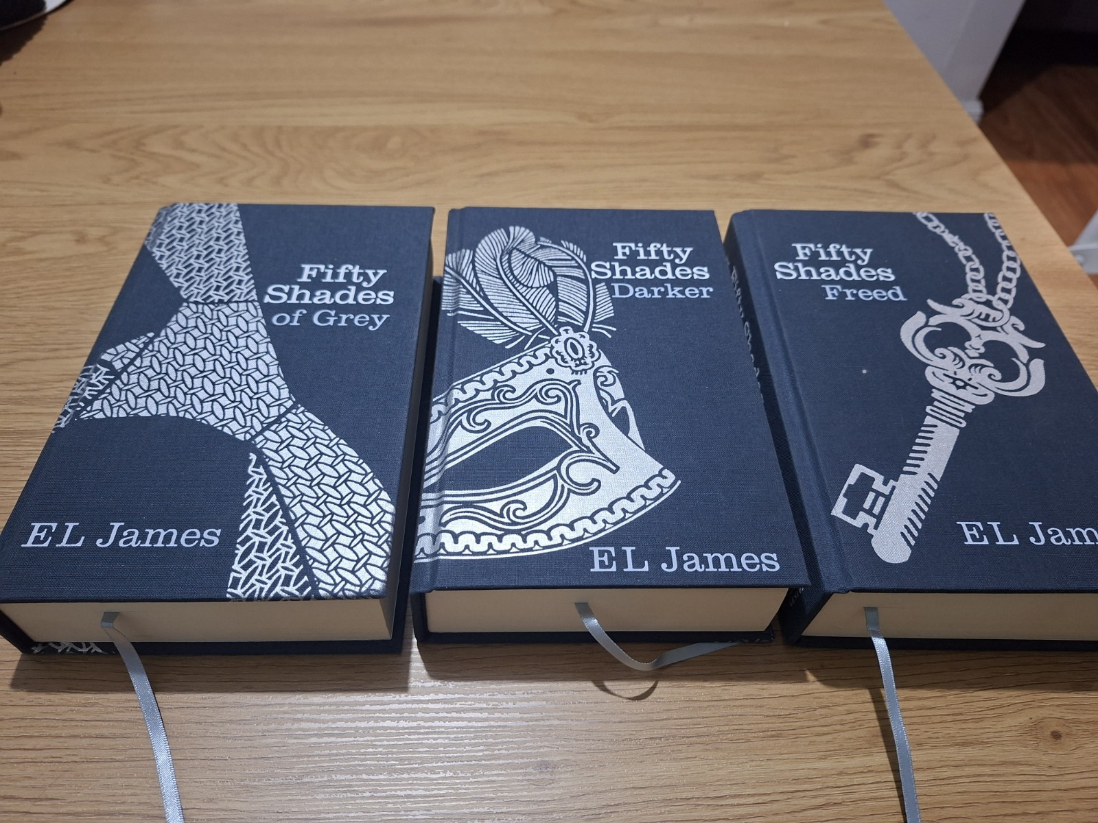 SIGNED COLLECTOR’S SET – Fifty Shades Trilogy by E L James (2012 Hardcovers)