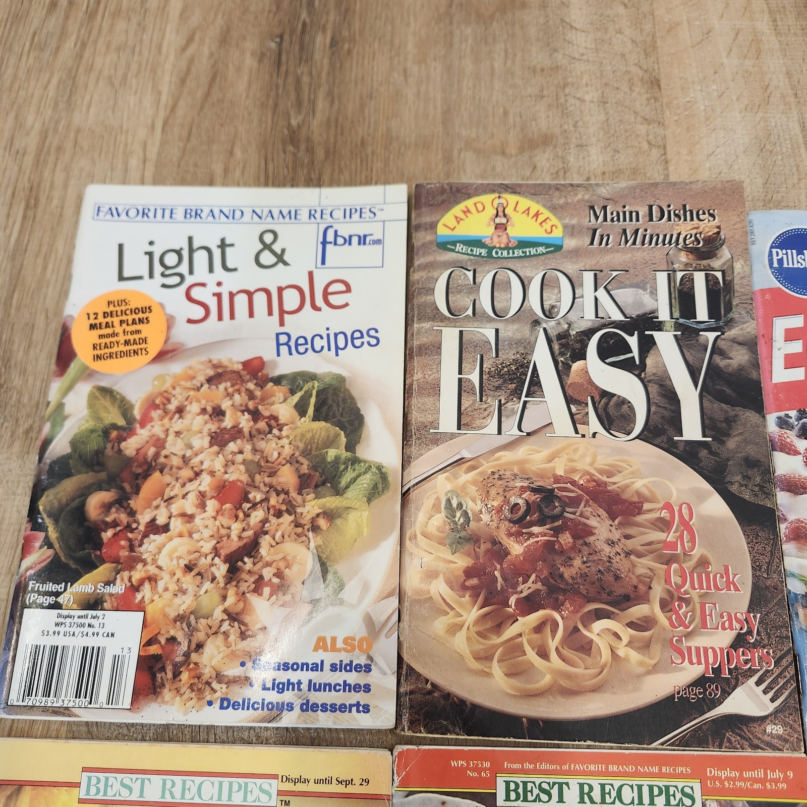 (8) Vtg Quick & Easy Meal Recipes Cookbook Shortcut Cooking for 1 or 2 Simple