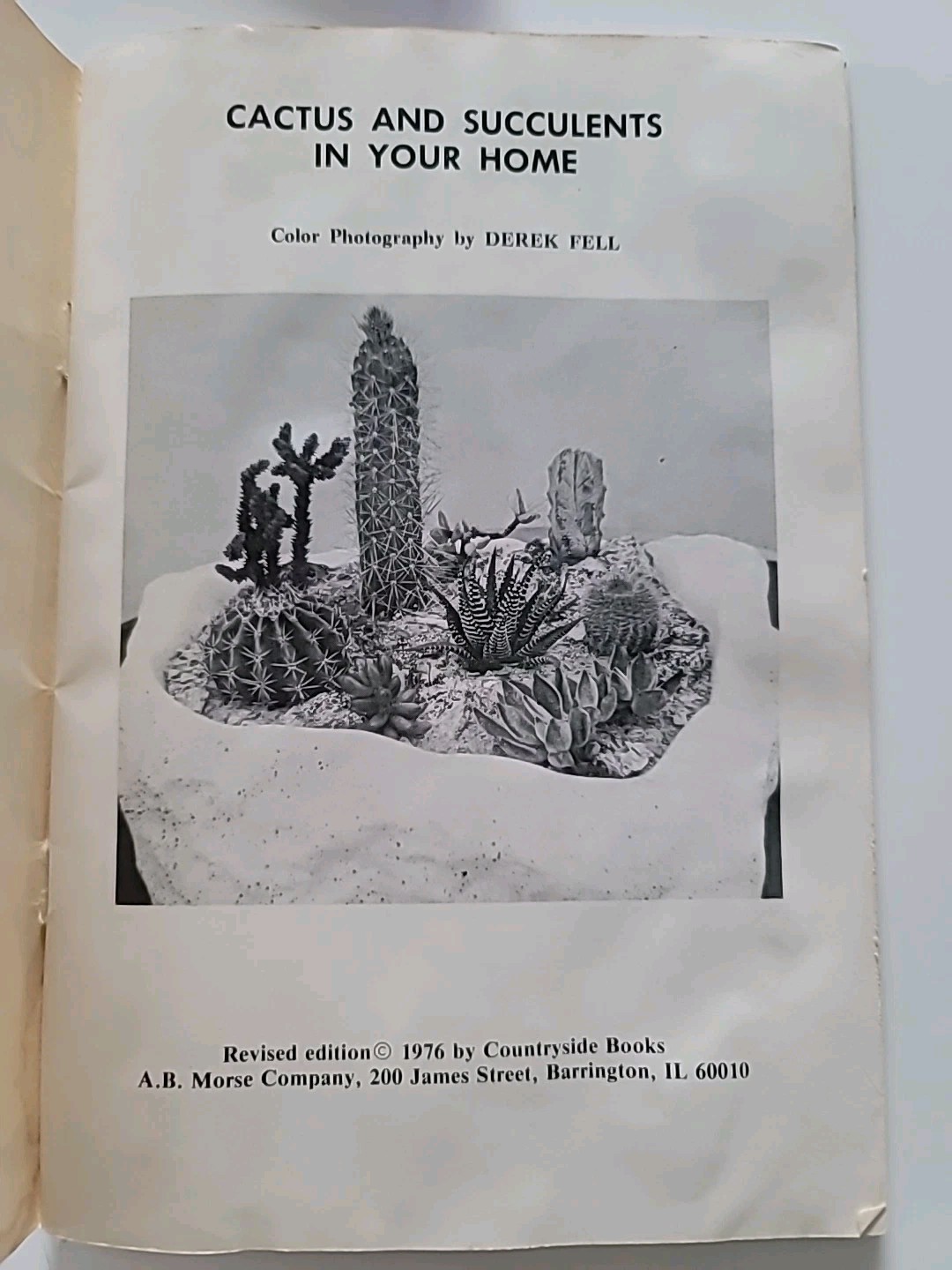Cactus And Succulents Countryside Books 1976 Edition