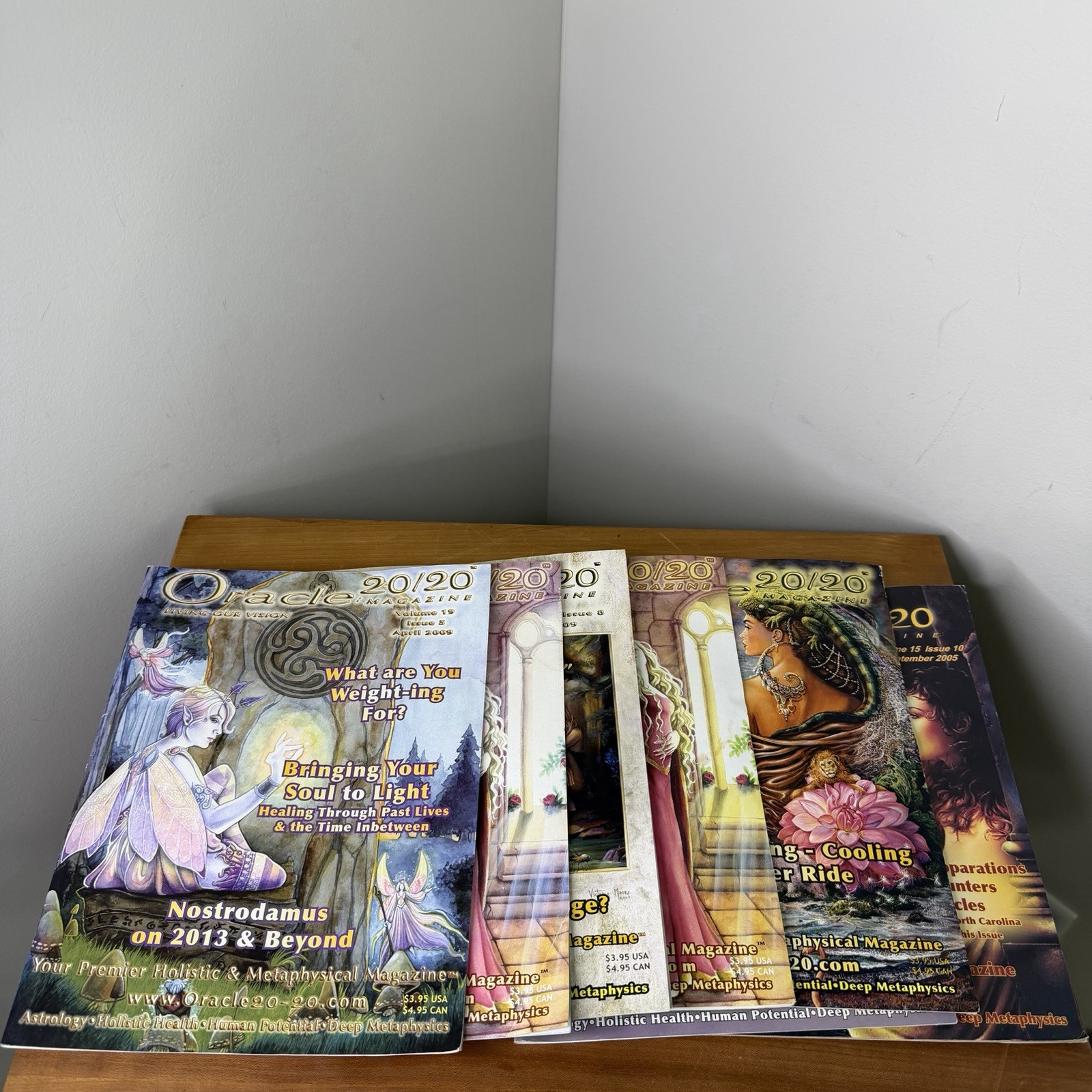 ORACLE 20/20 MAGAZINE LOT OF 8 2000s Metaphysics, Astrology, Witchcraft