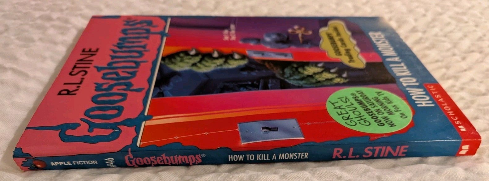 Goosebumps #46 How To Kill a Monster With Bookmark & Cards 1st print 1996