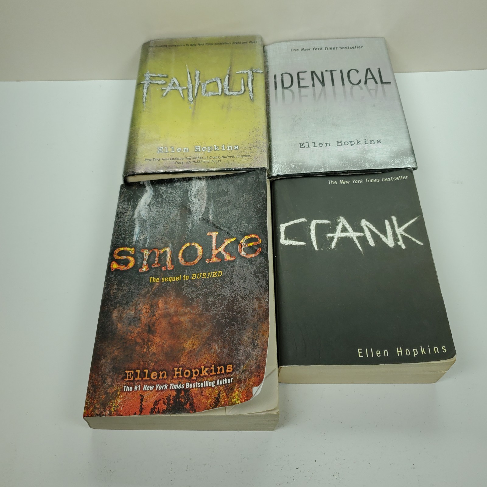 Lot Ellen Hopkins Crank Series 7 PB &HC Book Set