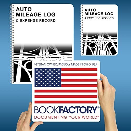 Mileage Log Book for Auto Expense Tracking – 126 Pages, 5″x7″, Tax Record Notebo