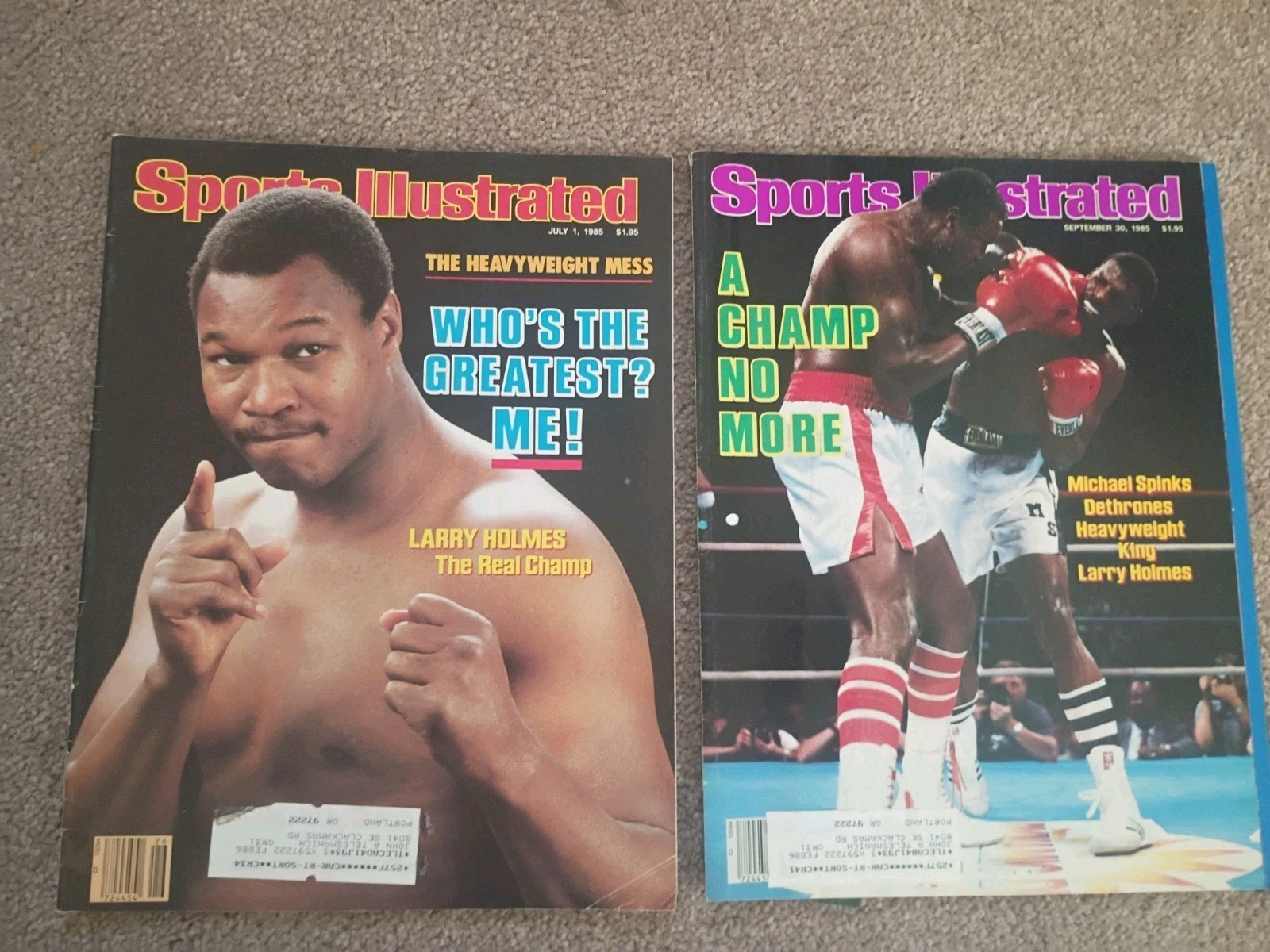 Lot of 25 Vintage BOXING Sports Illustrated Magazines Sugar Ray v Marvin Hagler