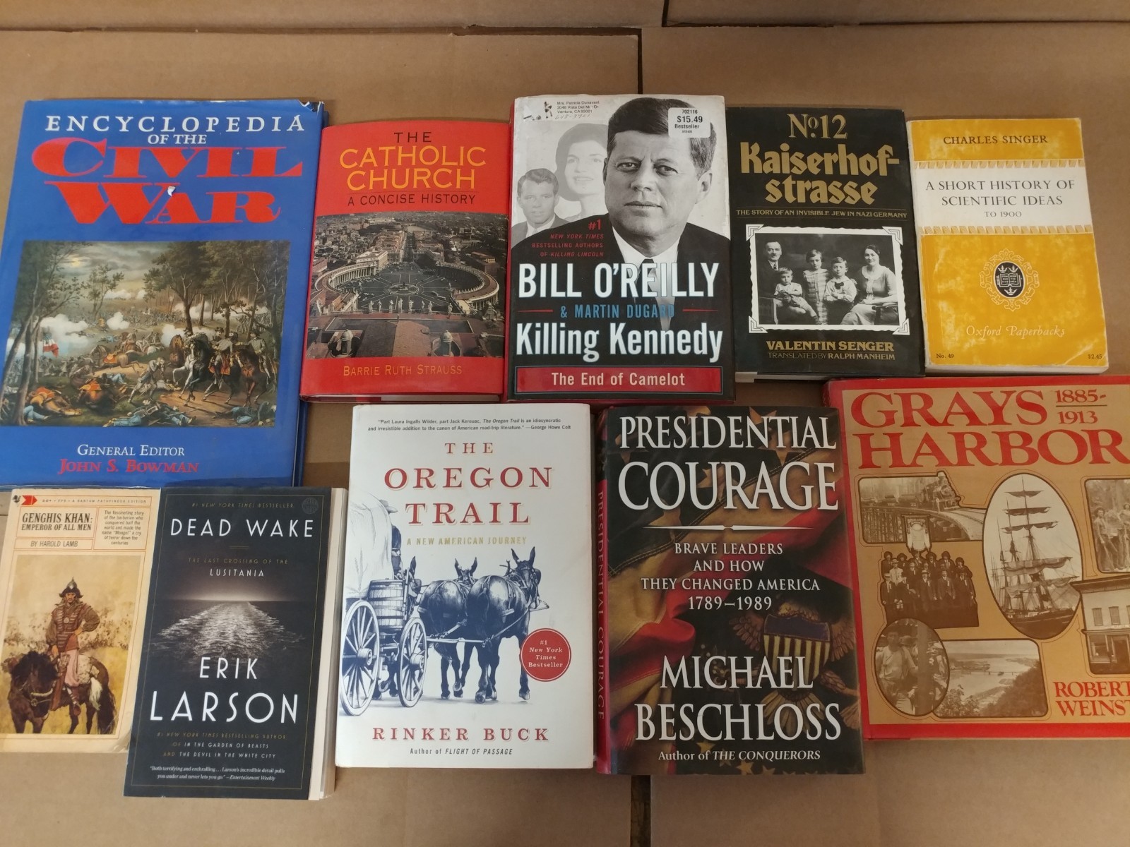 Lot of 20 History US World Europe American Europe Ancient War Book MIX UNSORTED