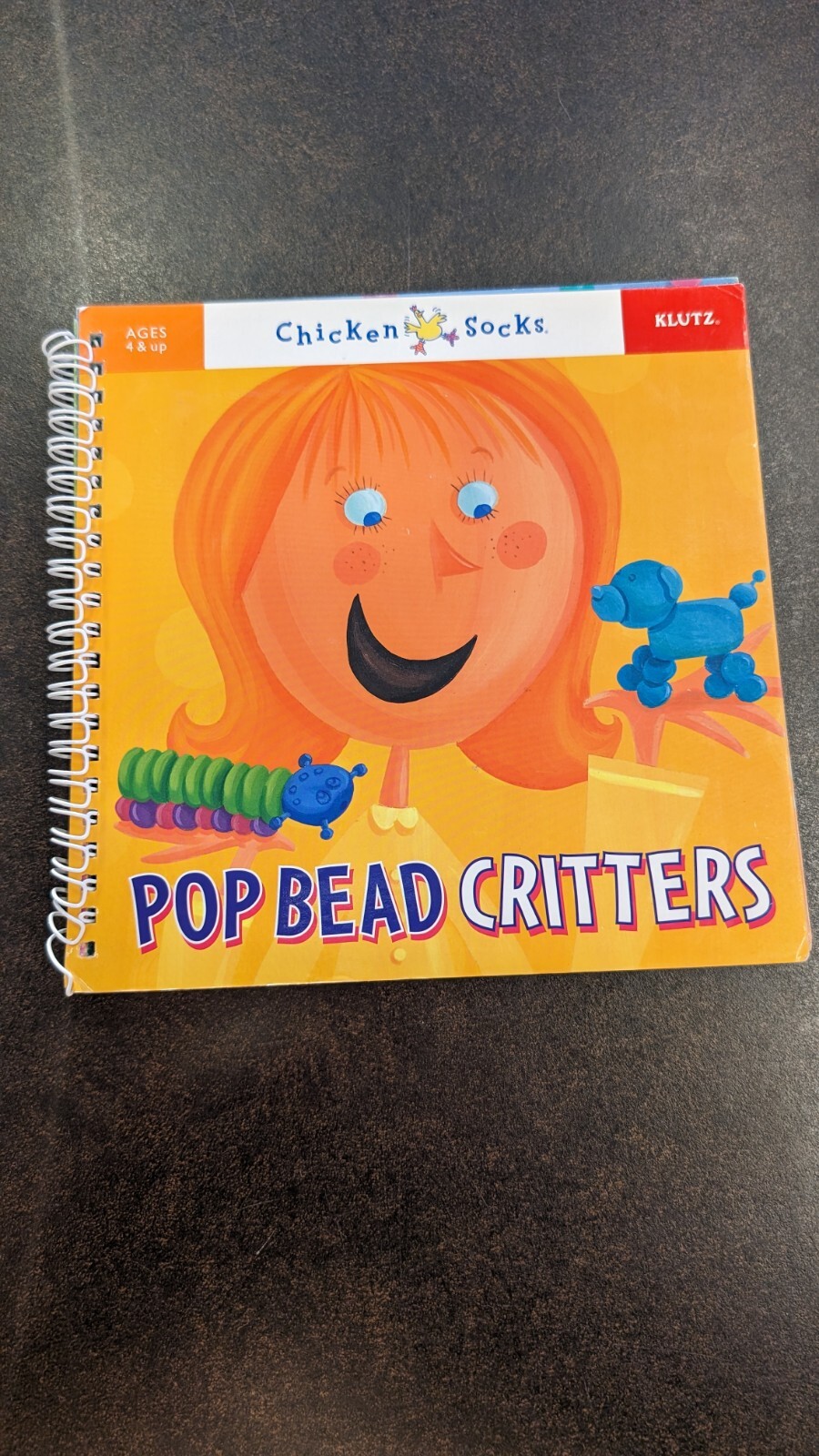 Chicken Socks: Pop Bead Critters by Klutz Editors (2005, Hardcover) No Beads