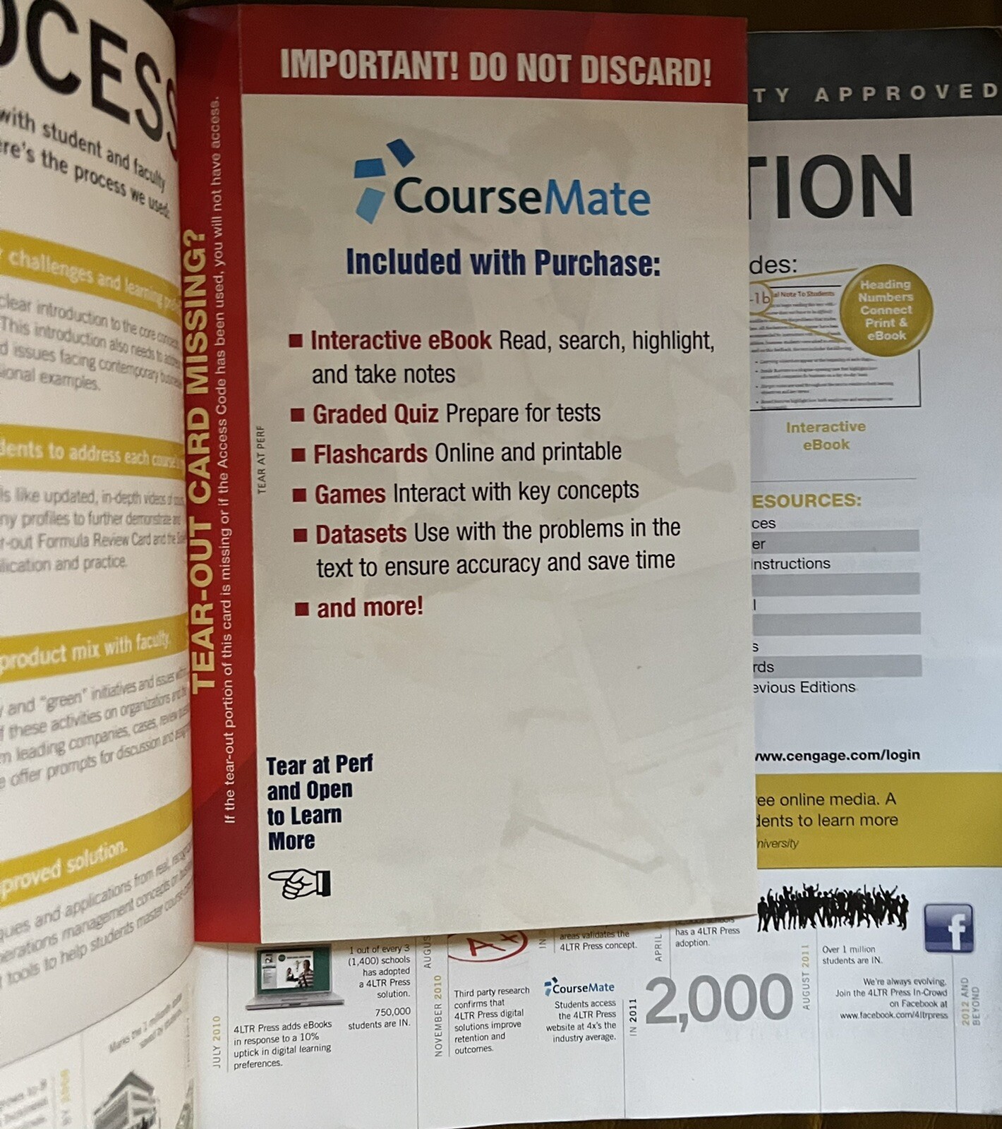 OM4 (with CourseMate Printed Access & Review Card) Student Ed/Collier/Evans-GOOD