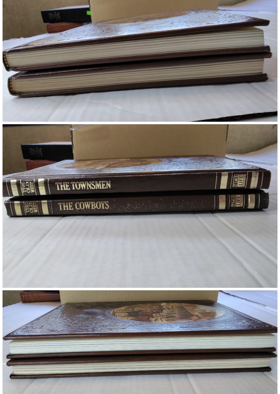 “The Cowboys” Time Life The Old West Brown Faux Leather Book 1980