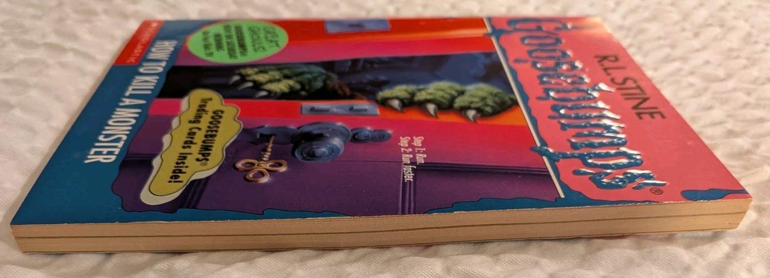 Goosebumps #46 How To Kill a Monster With Bookmark & Cards 1st print 1996