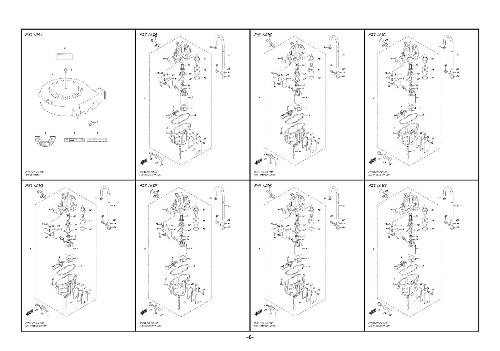 SUZUKI DF100A DF115A DF140A OUTBOARD PARTS CATALOGUE MANUAL – BOUND – COVERED