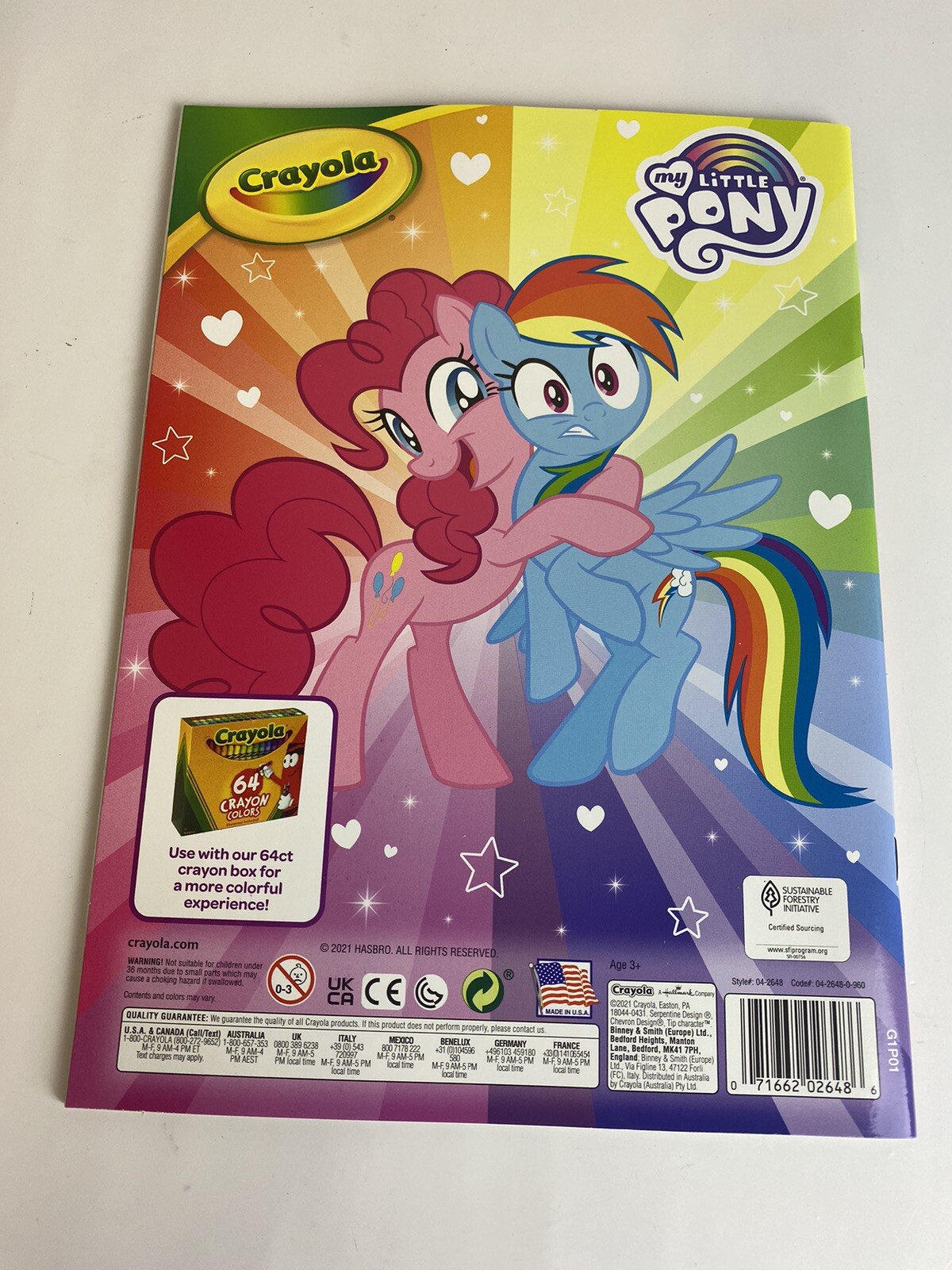 Lot of 2 Crayola My Little Pony and Baby Shark Coloring Books 48 Pages Each New