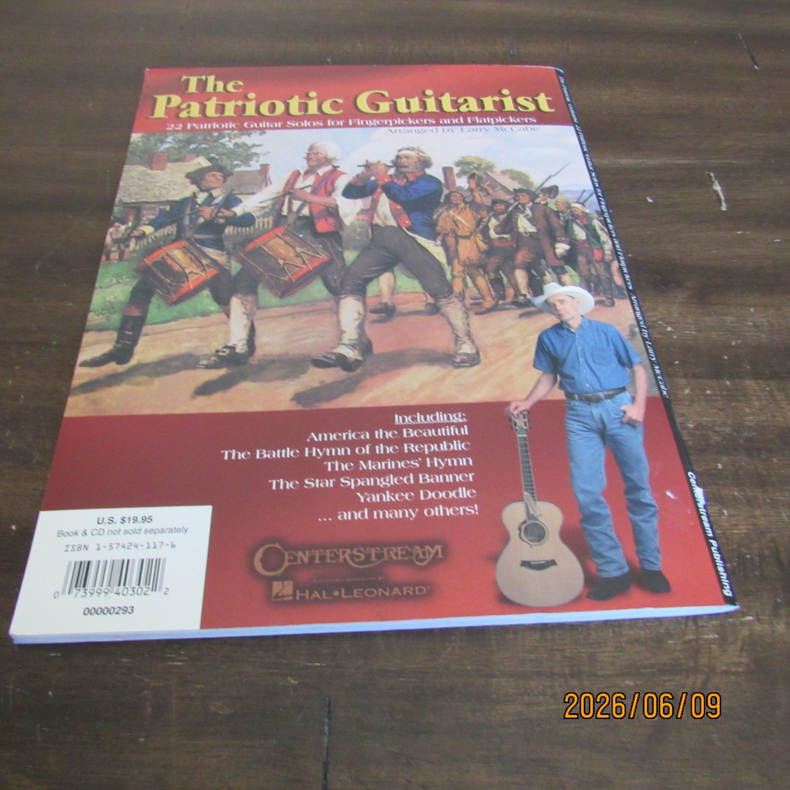 The Patriotic Guitarist-22 Guitar Solos for Fingerpickers-Larry McCabe-CD-2002