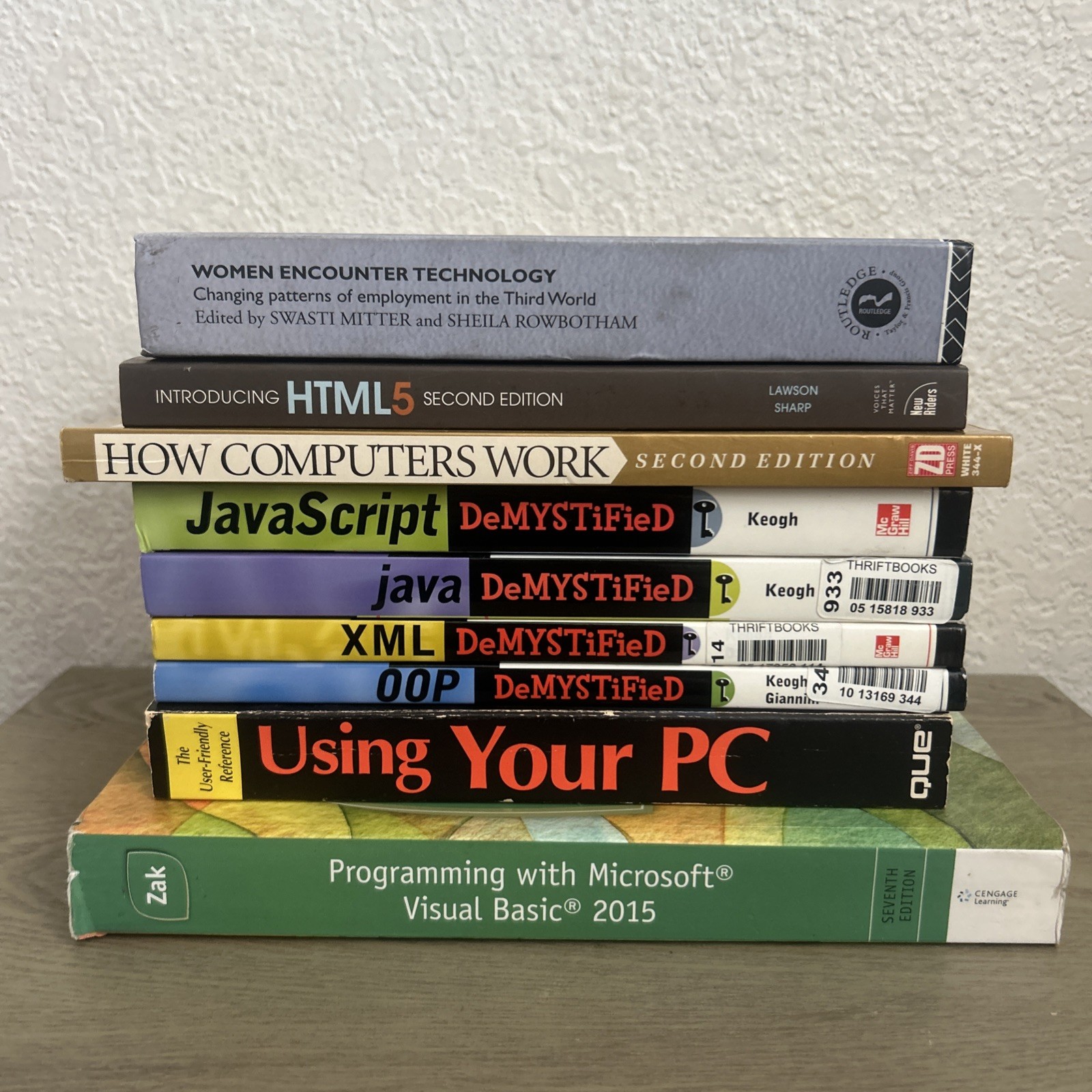 Book Lot (9) IT, Technology, Programming, Computers Informational Books!