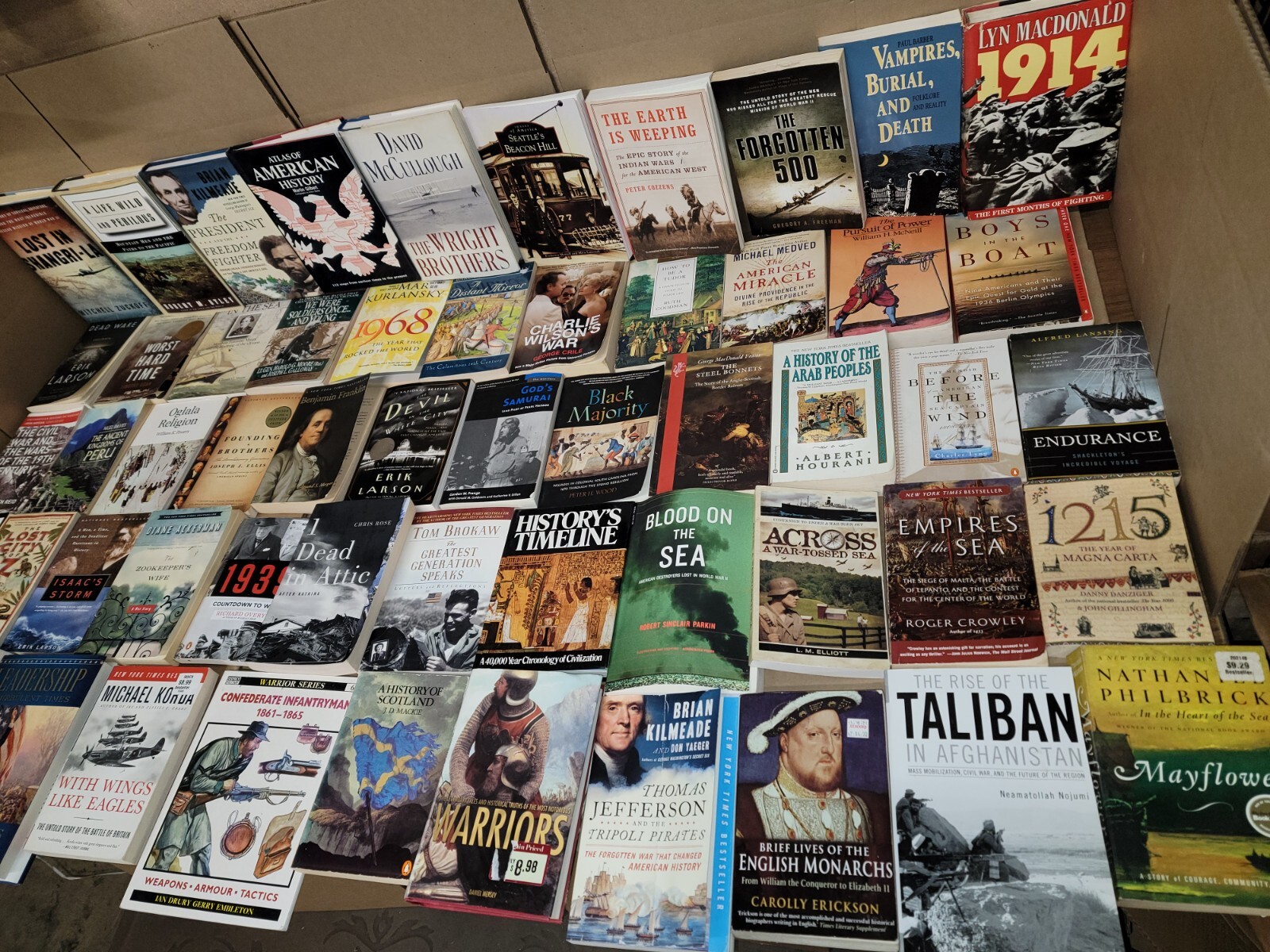 Lot of 20 History US World Europe American Europe Ancient War Book MIX UNSORTED