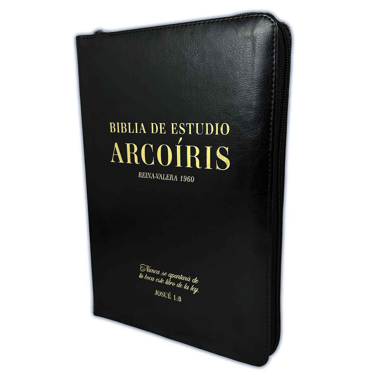 Biblia de Estudio Arco Iris con Cierre RV1960 imit piel negro con indice