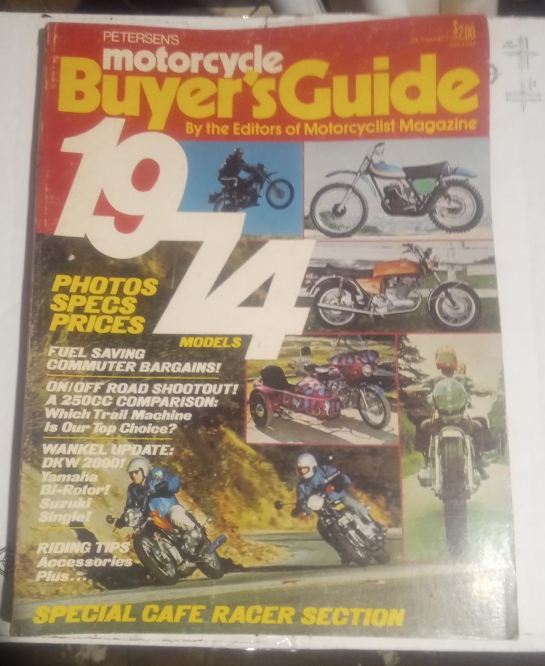 Petersen’s Motorcycle Buyer’s Guide 1974 Full of Information with 192 Pages