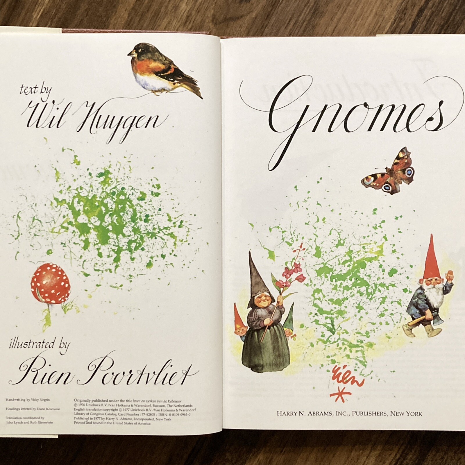 Gnomes – Wil Huygen & Rien Poortvliet (1st edition HC) Harry N. Abrams, 1977