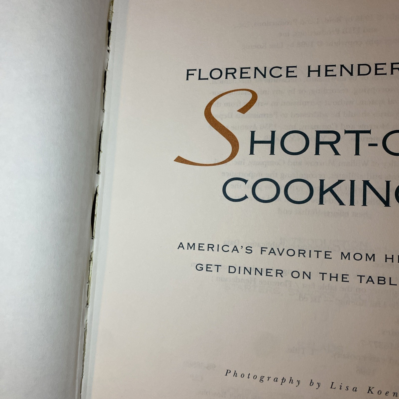 Florence Henderson’s Short-Cut Cooking 1998 First Edition America’s Favorite Mom