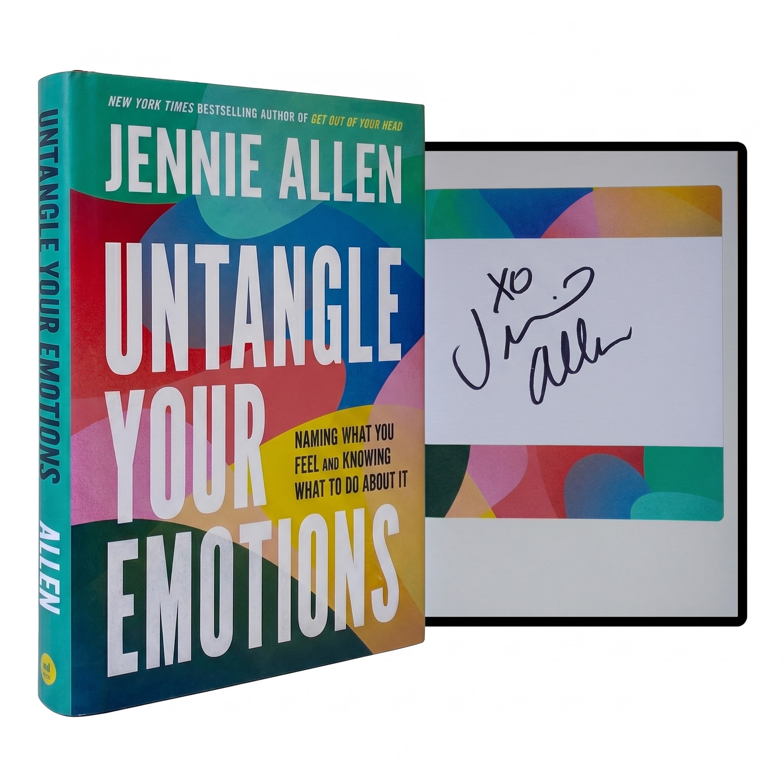 JENNIE ALLEN SIGNED Untangle Your Emotions 1ST EDITION HARDCOVER Xian Self Help